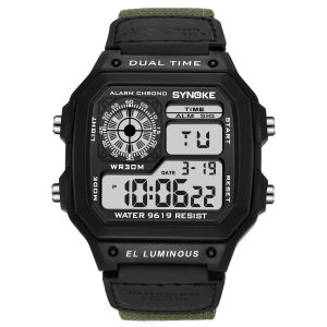 Watch For Men SYNOKE nd Shockproof Waterproof Digital Men Watch Nylon Strap Electronic Sports Watches relogio masculino