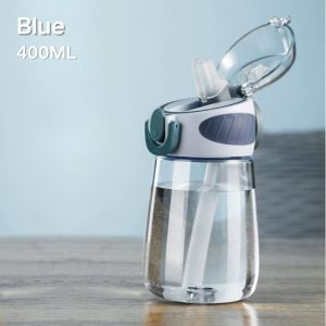 Phanqy 600ML Children Water Bottle Baby Sippy Cup With Straw Training Cup For Kids Food-Grade Kids Straw Cup
