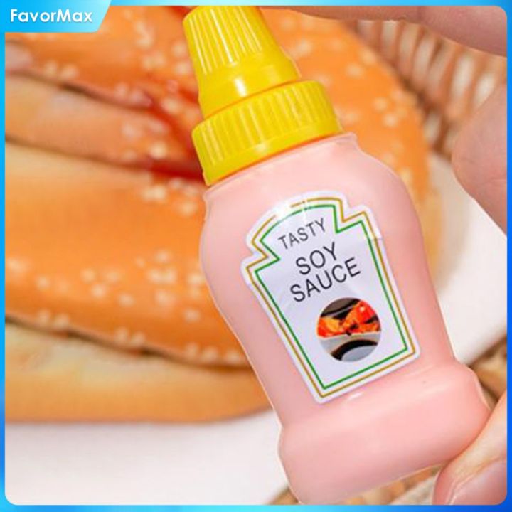 Favormax Mini Tomato Ketchup Bottle Portable Portable Sauce Leakproof