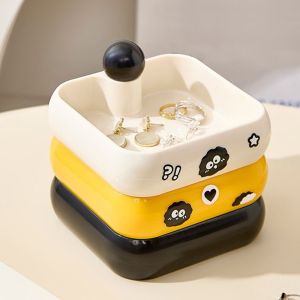 BEAUTYLADIES สร้างสรรค์ ที่เก็บเครื่องประดับ หมุนได้ 360 องศา 3/4 ชั้น ภาชนะเก็บสร้อยคอ ตู้โชว์เครื่องประดับ ทำเอง ที่เก็บเครื่องประดับแบบหมุนได้ ใช้ในบ้าน