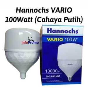 Lampu Bohlam LED Hannochs Vario 100 Watt Cahaya Putih SNI Resmi Original