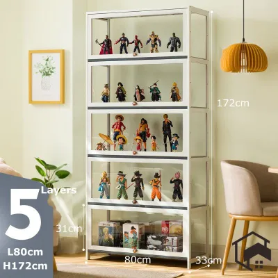 🔥Ready Stock🔥Hand-Made Display Cabinet Transparent Dust-Proof Display Cabinet Lego Toy Acrylic Household Cosmetics Cabinet