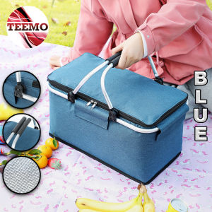 Teemo Outdoor Picnic Bag Food Storage Basket Insulation Bag Ice Basket Foldable Picnic Carrier - Fulfilled by Teemo SHOP
