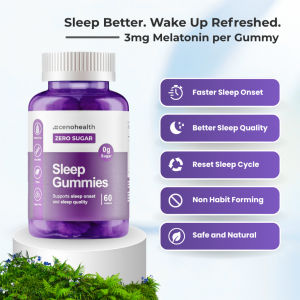 Cenohealth Sleep Gummies Dietary Supplement Sugar‑Free Chewable 60s for  Daily Consumption