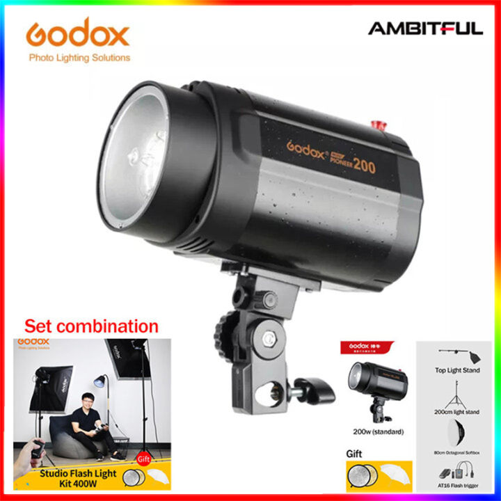 Godox 200W Mini Studio Flash Photography Photo Studio Strobe Flash
