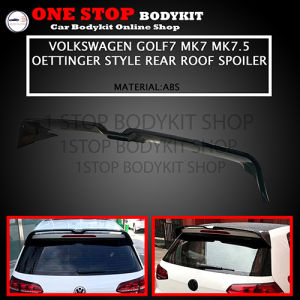 VOLKSWAGEN GOLF MK7/MK7.5 TSI OETTINGER STYLE REAR ROOF SPOILER WITH PAINT (PIANO BLACK) ABS SKIRT LIP CAR BODYKIT