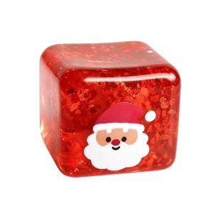 CHENJIE Nhẹ Đồ chơi bóp hình khối Giáng sinh Cảm giác mềm mại Phục hồi chậm Bóng giảm căng thẳng hình vuông Sáng tạo Người tuyết/Cây thông Noel Đồ chơi bóp giảm căng thẳng Dành cho nhân viên văn phòng