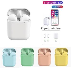 Headset Bluetooth Inpods 12 Macaron Android Full Bass Wireless Tanpa Kabel Warna Lucu Murah Unik Praktis