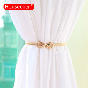 Houseeker Vàng Bạc Màu Nai Sừng Tấm Rèm Khóa Cửa Sổ Rèm Tieback Chủ Clips Rèm Dây Đeo Phụ Kiện Trang Trí Giáng Sinh