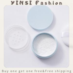 YINSI 5g Loose Powder Jar With Puff Refillable Empty Box With Sifter Grid Lid Cosmetics Container Plastic Packaging Case Makeup Tool