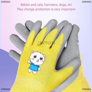 [COD] ZNPNXN ถุงมือป้องกันเด็กกันน้ำถุงมือทำสวน1คู่ระบายอากาศได้ดีกันลื่นสำหรับงานสวนเพื่อความปลอดภัยในการเก็บรวบรวมเปลือกหอยถุงมือป้องกันสำหรับเด็ก
