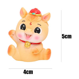 Năm mới đồ trang trí ngựa Sáng Tạo Bảng điều khiển xe hơi con giáp ngựa trang trí nhà trang trí để bàn 2026 món quà năm mới