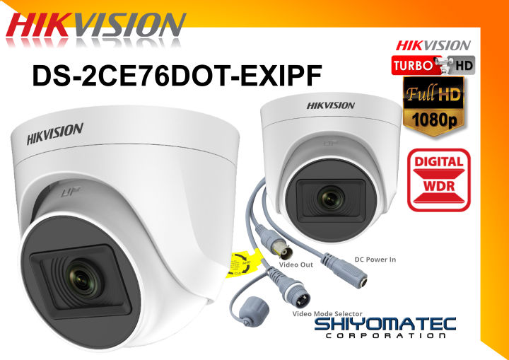 HIKVISION TURBO HD 2MP/1080P Dome Camera DS-2CE76D0T-EXIPF Lazada PH