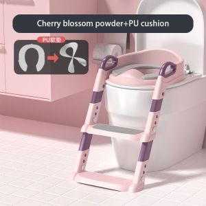 【COD】Kids Toilet Seat Toddler Potty Training Seat with Ladder Non-Slip Step Stools Toilet Training Seat Portable Bedpan PVC Cushion