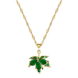Fashionable Maple Leaf Chain Necklace Designs Accessory for Trendy Women Who Appreciate The Beauty of Nature Styles