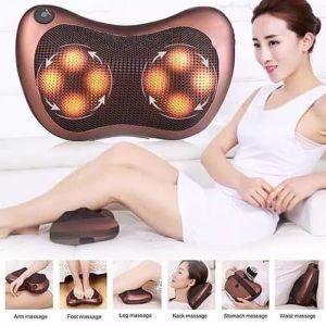 COD Bantal Pijat 8 Bola portable Car Home Masaage Pillow Alat Pijat - Shiatsu Leher - Bantal Pijit GRATIS PAKING BUBLE WRAB