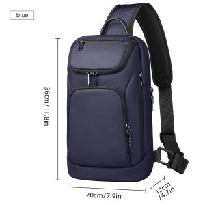 HK Business Crossbody Bag For Men Portable Shoulder Messenger Bags Male Waterproof Travel Short Trip Chest Bag For 11 Inch iPad