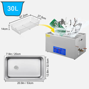 Máy làm sạch rau quả gia đìnhMáy rửa trang sức 30LMáy rửa rau quả bằng sóng siêu âmMáy khử trùng rau quả