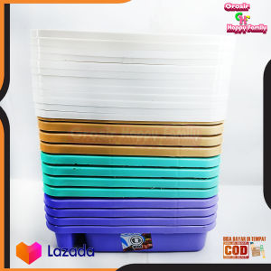 Grosir!! 1 Lusin Tempat makan bekal anak sekolah 4 Sekat Lunch Box Sovenir Warna Pastel