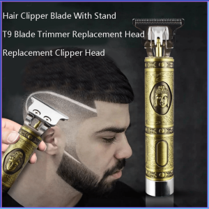 PENGIRIMAN CEPAT VINTAGE Alat Cukur Elektrik Hair Clipper Model Buddha T9 / alat cukur rambut tanpa kabel charge full satu set cas lengkap dan jenggot multifungsi / mesin pencukur rambut jenggot kumis di cas tanpa kabel / trimmer cukur rambut