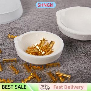 SHNGki High Temperature Quartz Silica Melting Crucible Dish Bowl Pot Casting Gold Silver Metal Jewelry Casting Container