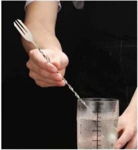 Thìa bar pha chế inox 2 đầu - Bar spoon 32cm hoặc 26cm - Thìa Bar 26cm - thìa Bar 32cm
