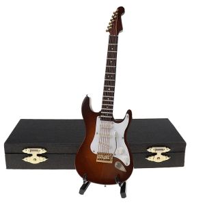(In stock)Electric Guitar Wooden Miniature Guitar Model Musical Instrument Guitar Decoration Gift Decor For Bedroom Living Room 10~24