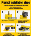 SWG-25 2 Inch Manual Pipe Bender Steel Pipe Heavy Duty Manual Type Hand Tube "U" Bending Tools Iron/Steel/Ccopper/Aluminum Tube Bending Machine Manual Bender. 