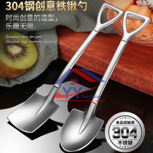 SUS304 Steel Premium Small Shovel Spoon/Ice Cream Fruits Spoons Dessert Tasting Appetizer Coffee Spoons/Small Spoon