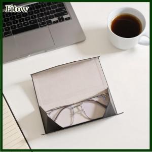 Fitow 1 Piece Triangle Glasses Box Waterproof Portable Black Folding Sun Glasses Box Eyeglasses DIY Accessories Eyeglasses Case