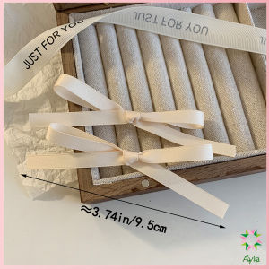 Ayla กิ๊บติดผมหน้าม้า ประดับโบว์ กิ๊บติดผมริบบิ้นน่ารัก จํานวน 2 ชิ้น ต่อชุด Hairpins