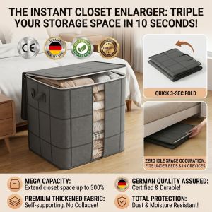 Storage Box Organizer Bag/Portable Durable Large Capacity Storage For Clothes And Blankets/Dormitory Moving Box/Closet Wardrobe Organization Solution/For Home Travelling Users