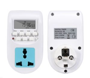 Ổ cắm hẹn giờ thông minh bật tắt tự động 16 lần trong 1 ngày Al-06 2200W có pin lưu trữ tự sạc hàng CHÍNH HÃNG
