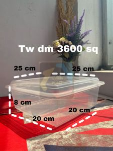 THINWALL DM 3600 SQ/ KOTAK PLASTIK JUMBO MEREK DM isi 10 set