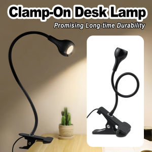 Usb Led Clip On Desk Lamp Reading Book Light Clip-on Night Lights Gooseneck Table Study Read 5v Cold White 360°clip-on For/table2026