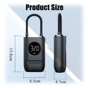 Portable Electric Air Pump Digital LED Display Pressure Detection for Car Motorcycle Bicycle Air Beds