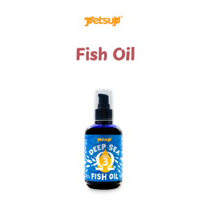 Petsup Fish Oil 200ml Omega-3 DHA EPA Vitamin A & E Shiny Skin & Coat Immunity Boost Pet Supplement Supports Brain Function Healthy Heart Strong Joints Overall Wellness for Dogs & Cats