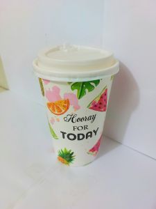 Ly giấy 16oz - 480ml mẫu Trái Cây Mùa Hè Set 100-300 cái kèm nắp