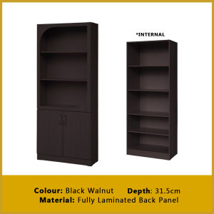 Living Mall Hudson Series Open Shelves Display Cabinet Bookshelf Storage in 9 Models