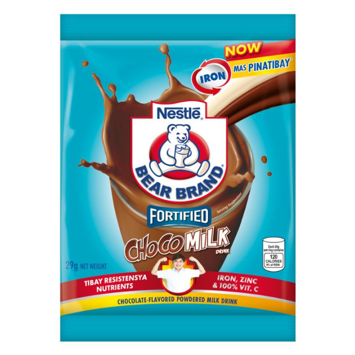 Nestle Bear Brand Fortified Powdered Milk Choco 29g | Lazada PH