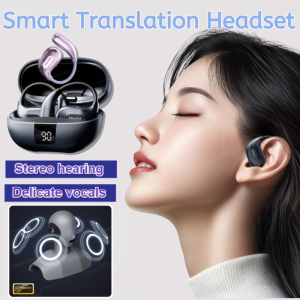 New Smart Bluetooth Translation Headset 144-language AI Translation Earphone Real-time Translation Ultra-light Headset