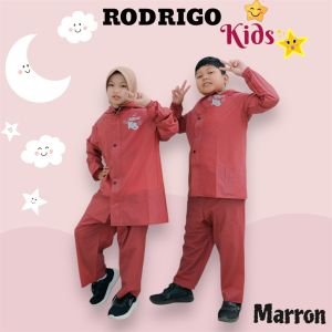Jas Hujan Anak Laki-laki dan Perempuan Atasan dan Celana Jas Hujan Anak Sekolah PAUD/TK/SD By RODRIGO KIDS Bahan KuatTebal dan Elastis