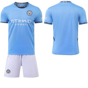 2425 Manchester City Home Jersey No. 9 Harland 17 De Braune 10 Glaly Soccer Uniform Sports Suit Men