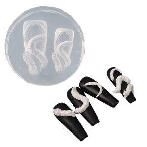 Nail Stamping Template Dragon/Snake Shaped Nail Art Molds DIY Nail Carving Mold Nail Accessory for Nail Art Enthusiasts