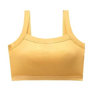 INTIMA 2 In 1 Camisole Bra For Women Cotton Tank Top With Fixed Chest Pad Wireless Seamless Push Up Underwear Anti-Exposure Full Cup Beauty Back Vest Style Sports Bralette
