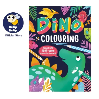 Dinosaur Colouring Book for Kids to color & explore different types of dinosaurs