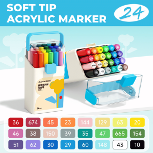 Touchmark Direct Ink Acrylic Marker Pen Soft Brush Tip For Kids