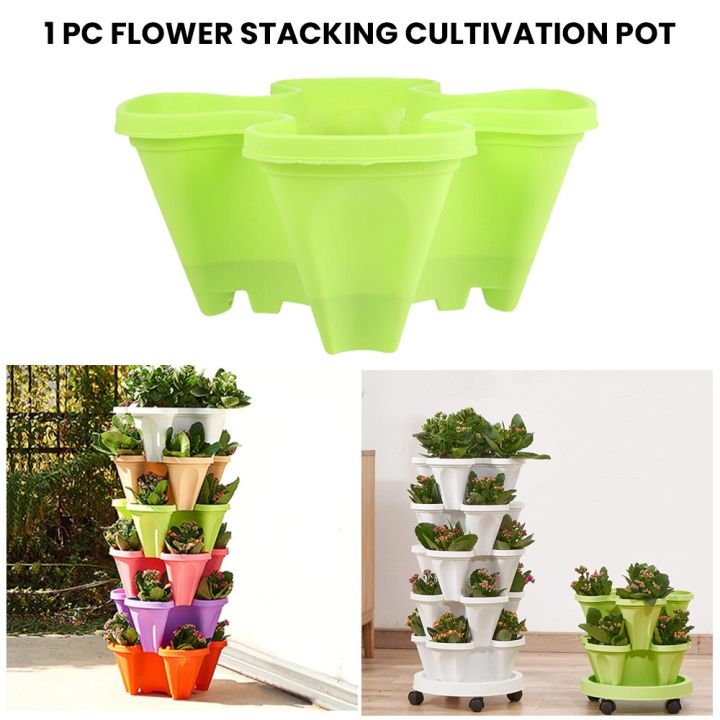 {Buhay VIP} Garden Pot mounding Cultivation Tower Vertical For Flower ...