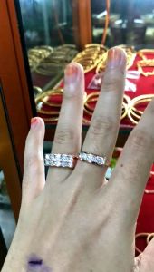 Cincin perempuan garis 1 dan garis 2