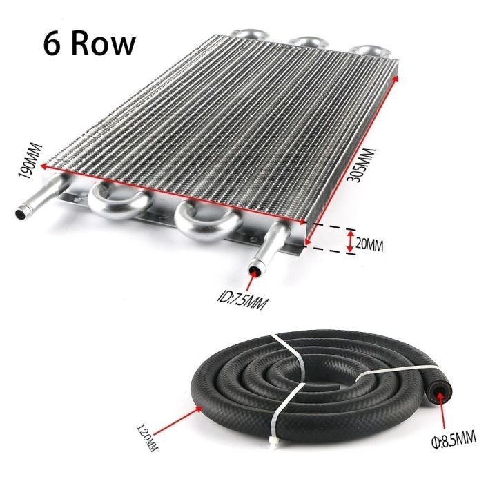 Converter Radiator 8 Row sliver Aluminum Remote Transmission Oil Cooler/Auto-Manual ...